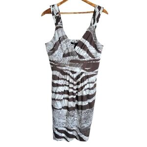 NWT BCBG MaxAzria Cocoa Combo Safari Print Pocket Sleeveless dress, size…